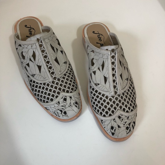 Free People Paramount mules in antique white NWT - Picture 4 of 8